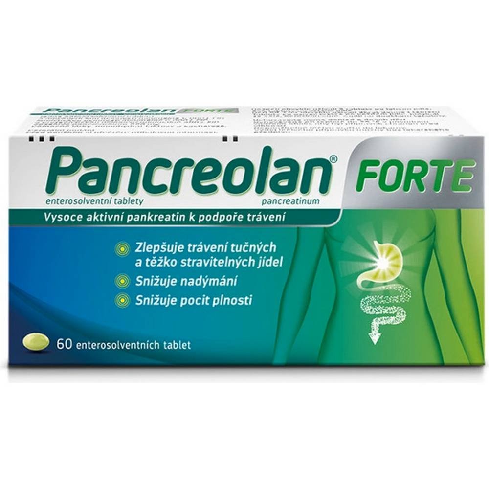 Pancreolan Forte por.tbl_.ent_. 60 x 220 nbspmg Pancreolan Forte 220 mg enteric-coated tablets 60 pcs