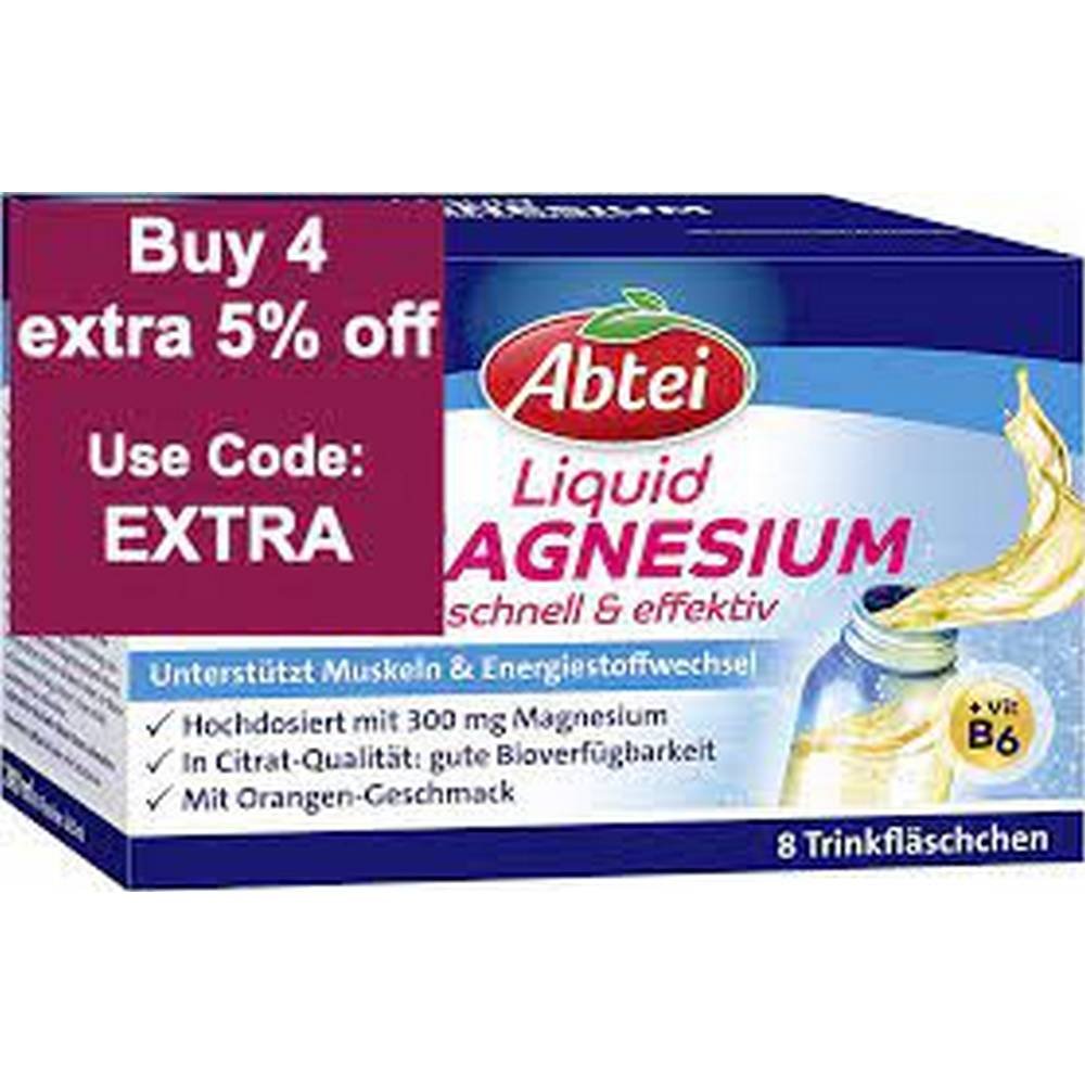 abtei magnesium liquid 8x30ml Abtei Magnesium Liquid 8x30 ml