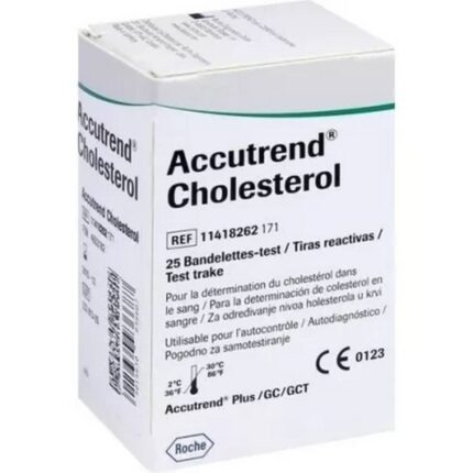 ACCUTREND cholesterol test strips, 25 pcs,  Roche