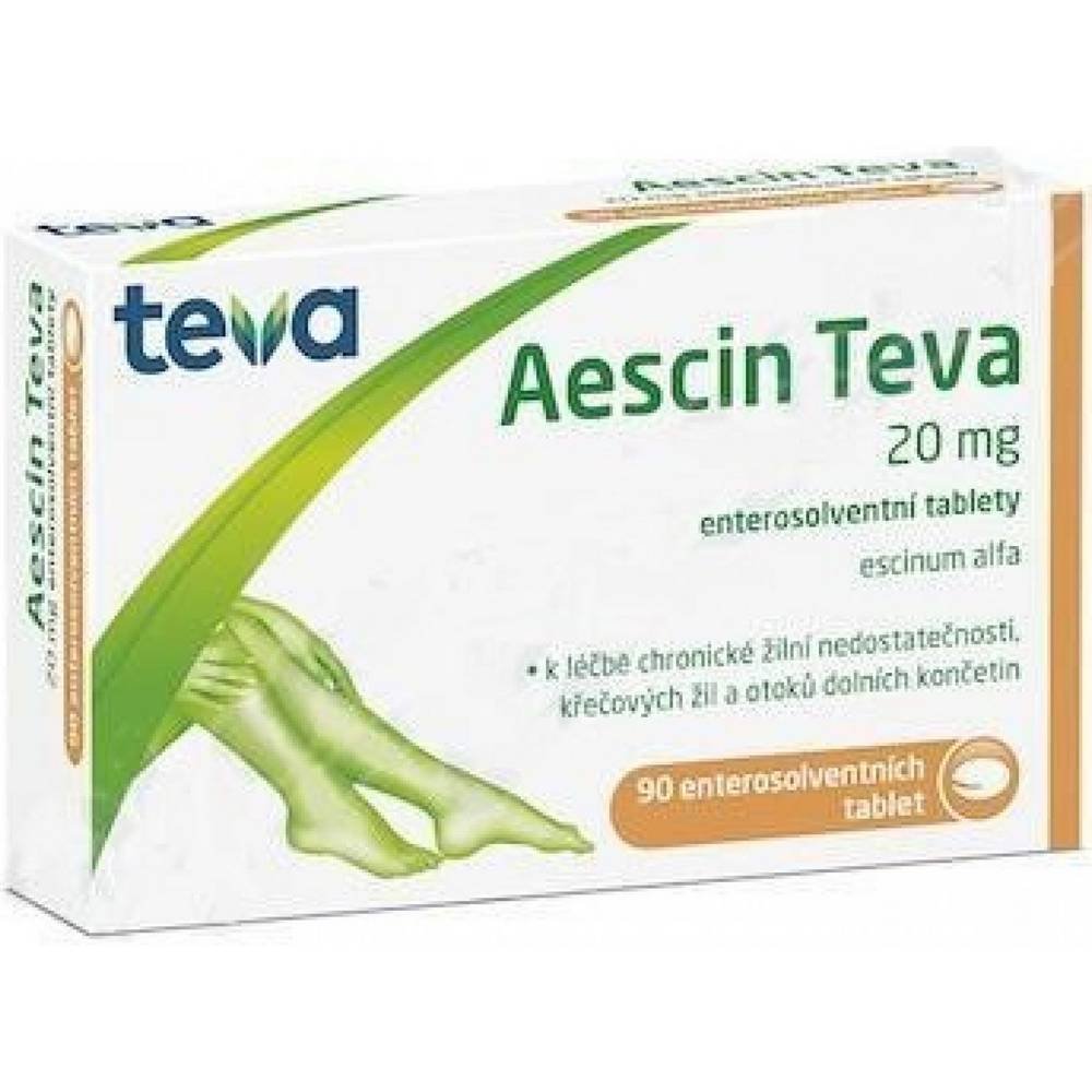 aescin teva 20mg 90 Aescin Teva 20 mg Tablets 90 pcs