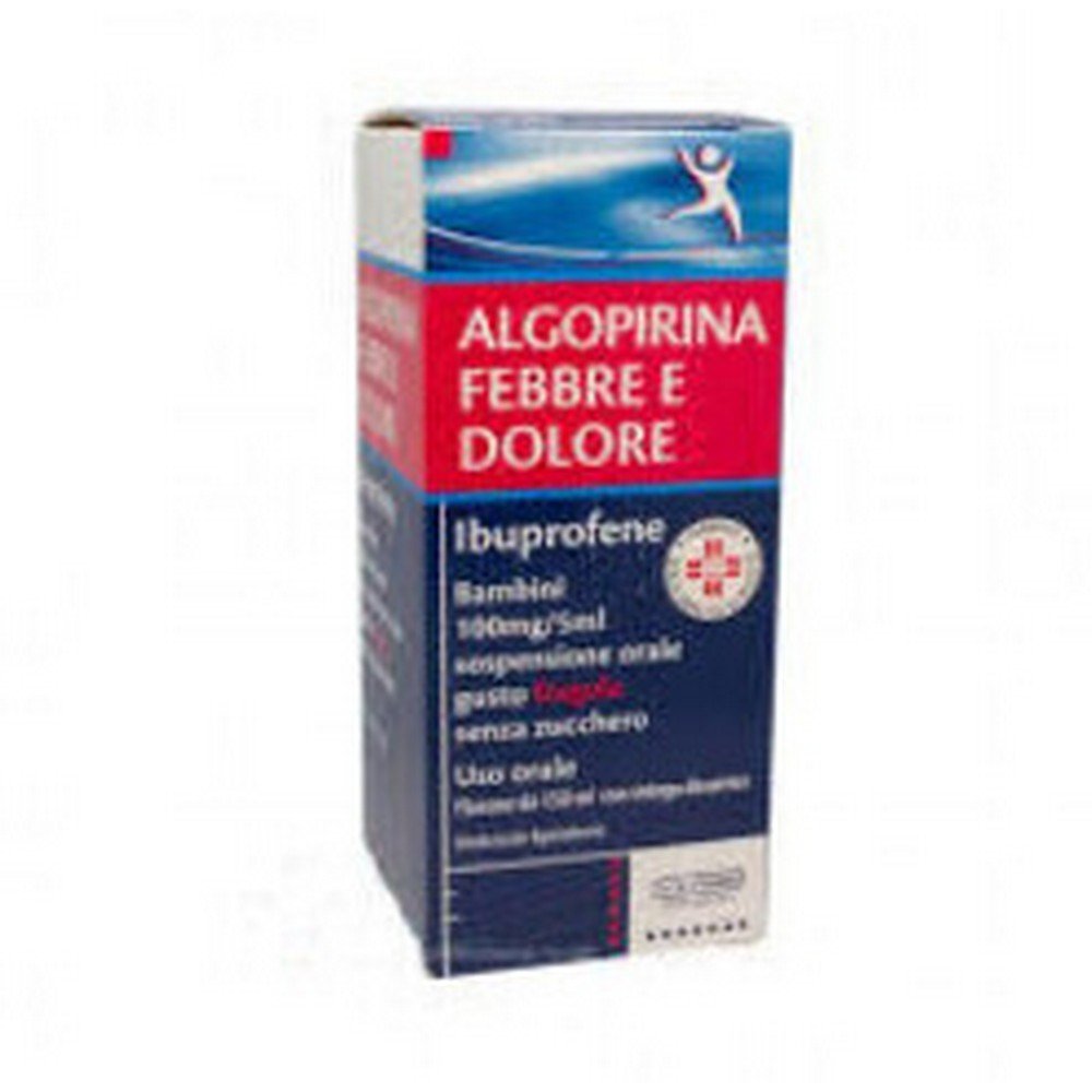 algopirina dol fever children 100 mg5 ml oral suspension strawberry flavor without sugar with dosing syringe 150 ml Algopirina Dol Fever Kinder 100mg/5ml Erdbeer-Suspension 150ml