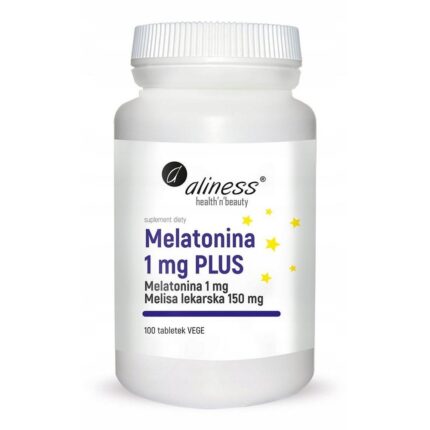 Aliness Melatonin 1 mg Plus with Lemon Balm 100 Tablets