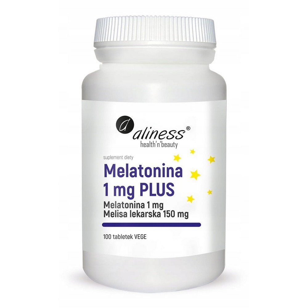 aliness melatonin 1 mg plus with lemon balm 100 tablets Aliness Melatonin 1 mg Plus with Lemon Balm 100 Tablets