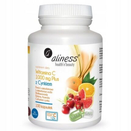 Aliness Vitamin C 1000 mg with Bioflavonoids Zinc Plus Acerola Rutin