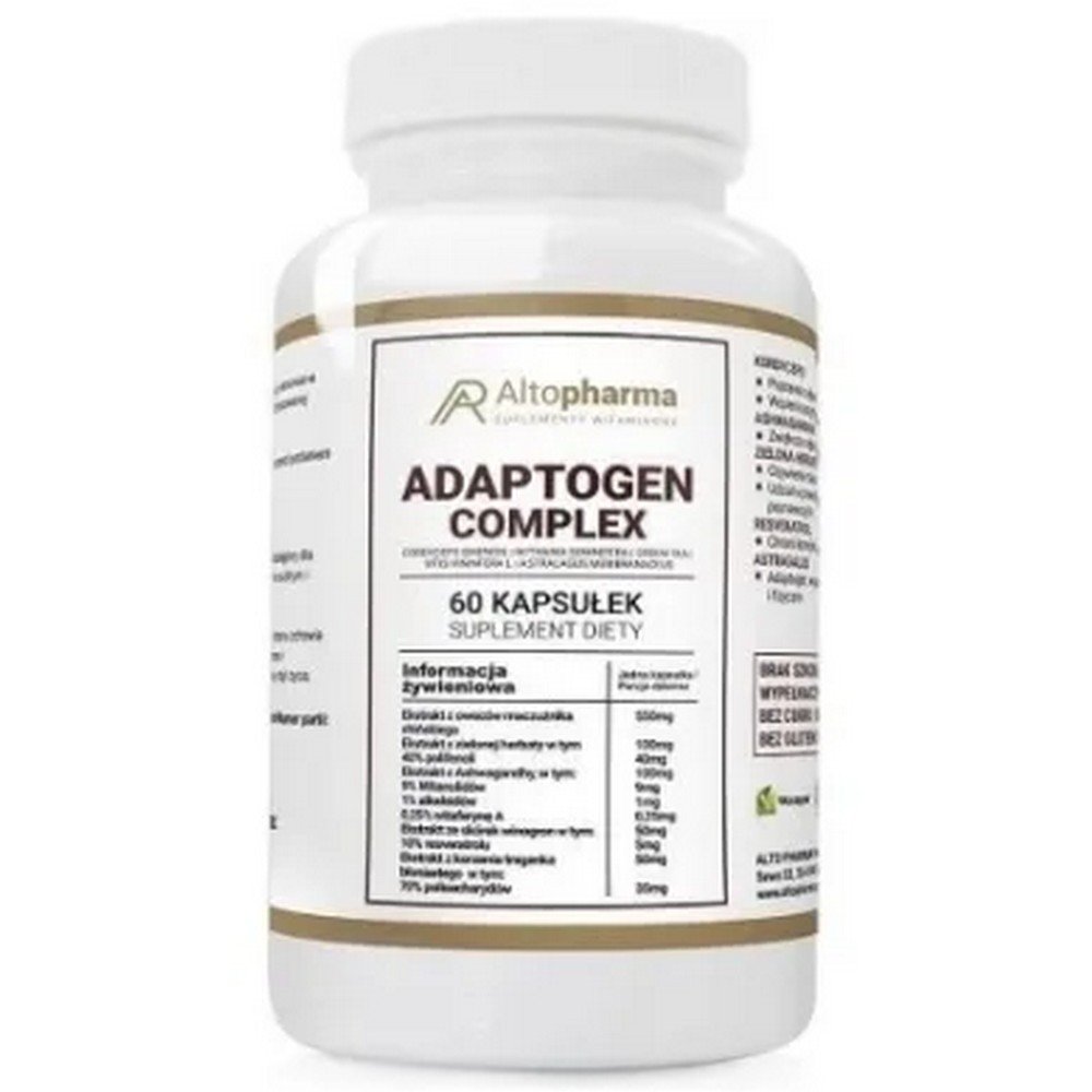 alto pharmaadaptogen complex dietary supplement 60 pcs Alto Pharma Adaptogen Complex – Stress & Energy Support, 60 Capsules
