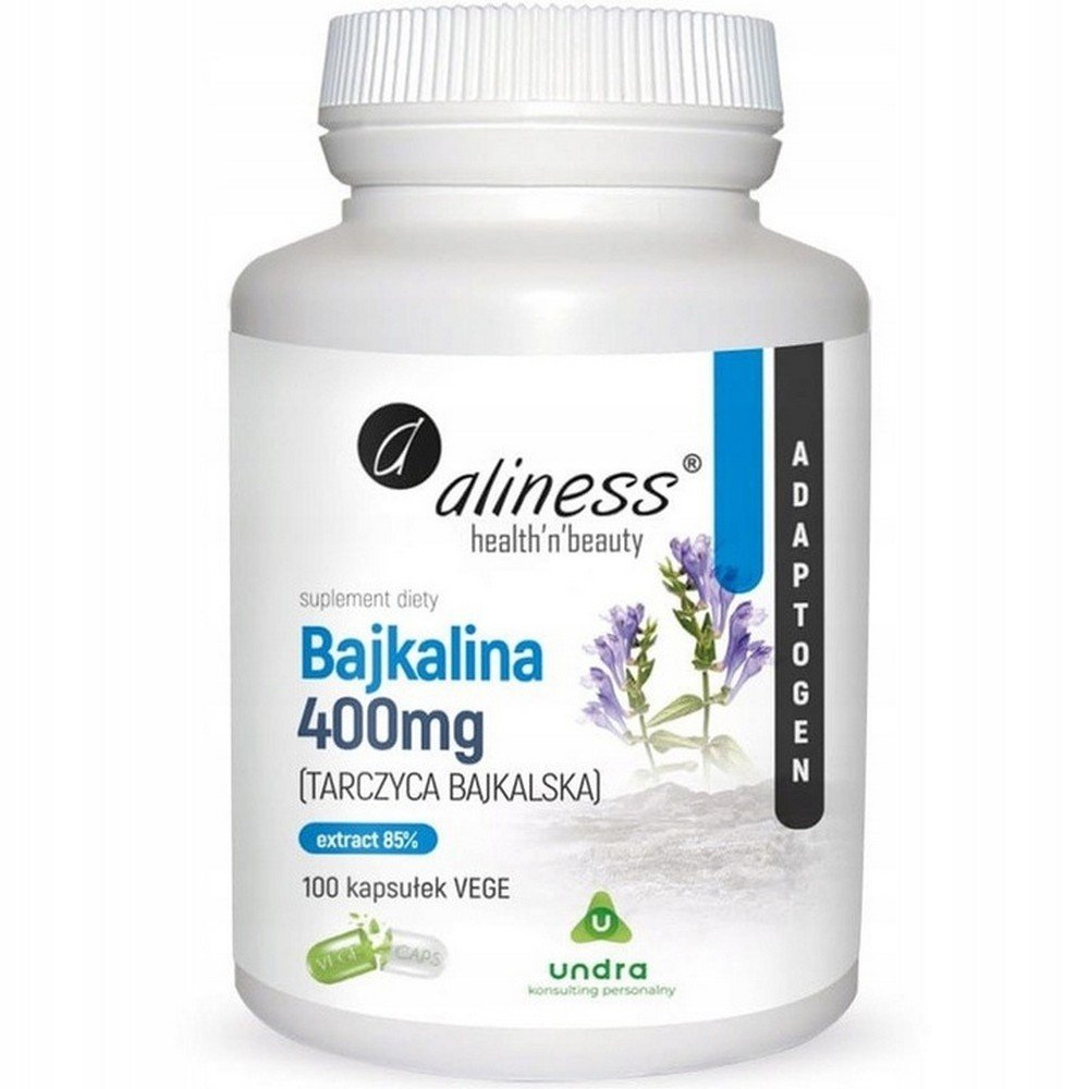 alyness baikalina 400 mg 100 caps baikalin thyroid extract 85 joints Aliness Baikalina 400 mg 100 Capsules