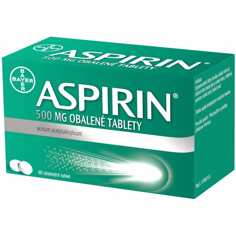 aspirin 500 mg coated tablets tblobd 80 x 500 mg Aspirin 500 mg coated tablets 80 pcs