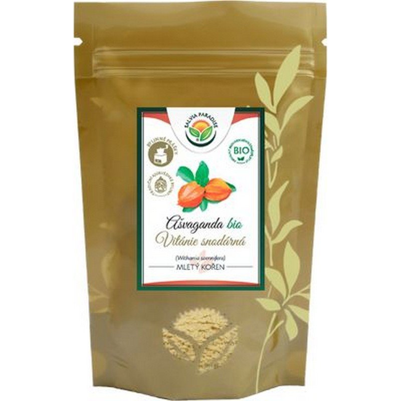asvaganda koren mlety bio 100g Salvia Paradise Ashwagandha root ground BIO 100 g