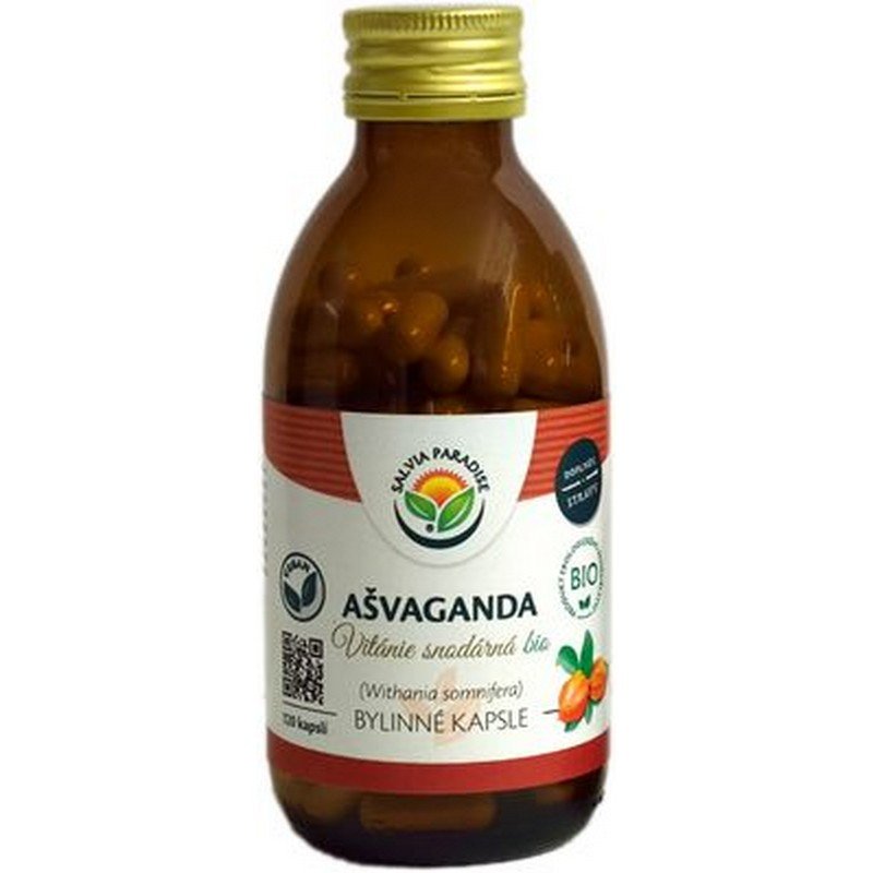 asvaganda vitanie kapsle bio 120 ks Salvia Paradise Ashwagandha - withania BIO 120 capsules
