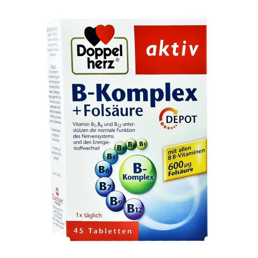 b complex folic acid tablets 45 pcs B Complex + Folic Acid Tablets 45 pcs