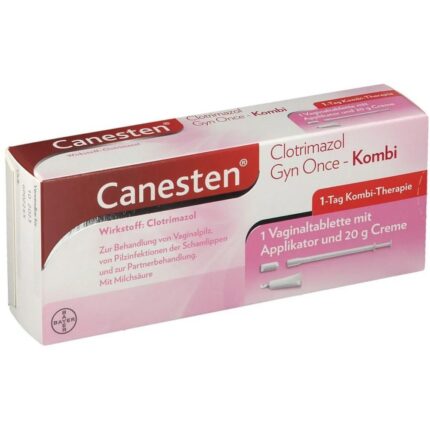Bayer Canesten Clotrimazole Gyn Once Combination Therapy