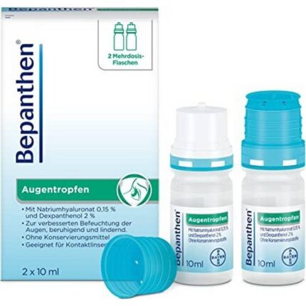 Bepanthen Augentropfen 20 ml (2 × 10 ml) – (Bepanthen eye drops)