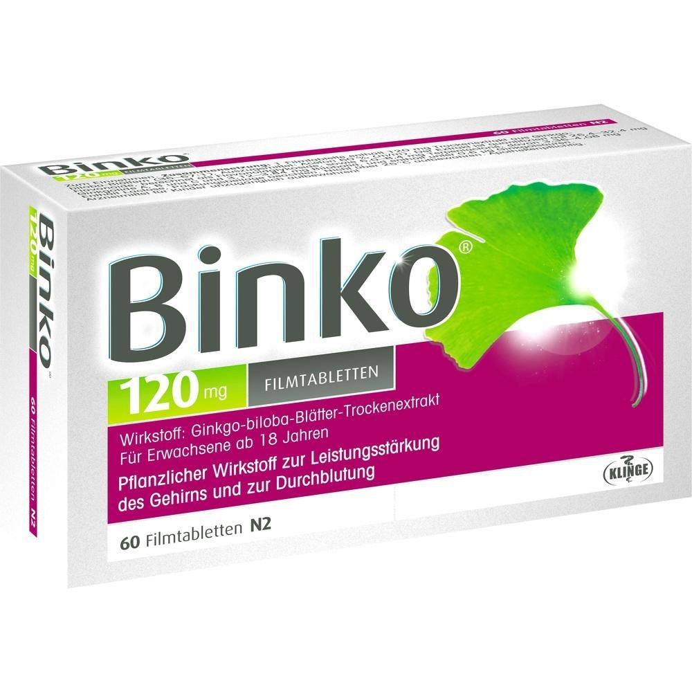 binko 120 mg film coated tablets 60 pcs Binko 120 mg Film-Coated Tablets 60 pcs