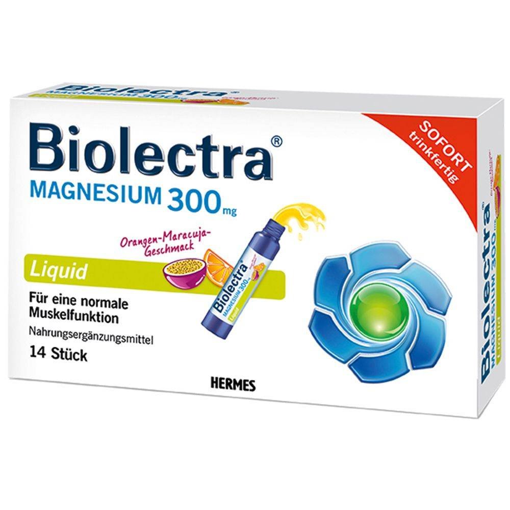 biolectra magnesium 300 mg liquid 14 pcs BIOLECTRA Magnesium 300 mg Liquid