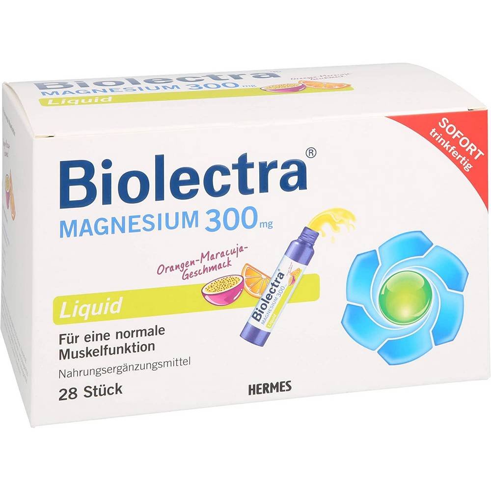 biolectra magnesium 300 mg liquid 28 st Biolectra Magnesium 300 mg Liquid 28 pcs