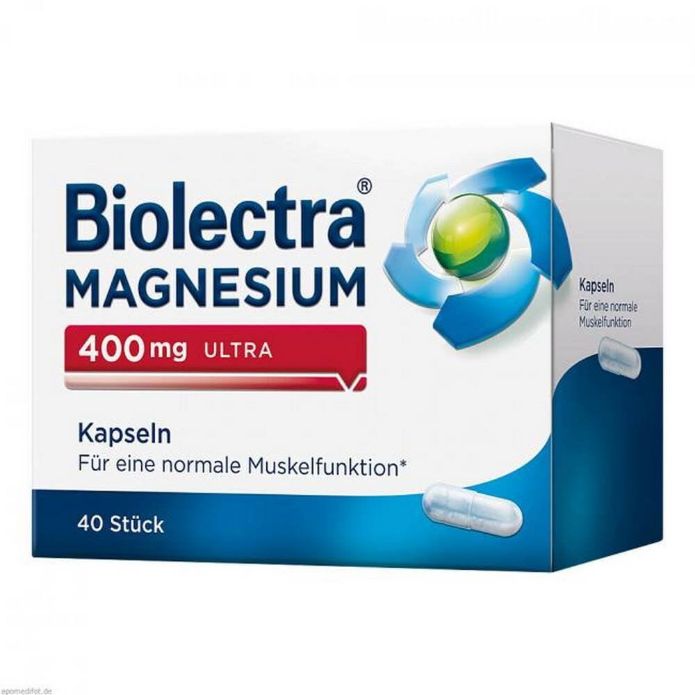 biolectra magnesium 400 mg ultra capsules 40 pcs Biolectra Magnesium 400 mg Ultra Capsules 40 pcs