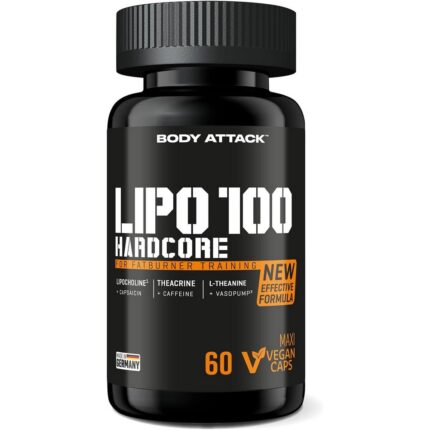 Body Attack Lipo 100 Hardcore – 60 Capsules