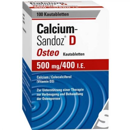 CALCIUM SANDOZ D Osteo 500 mg/400 IU chewable tablets