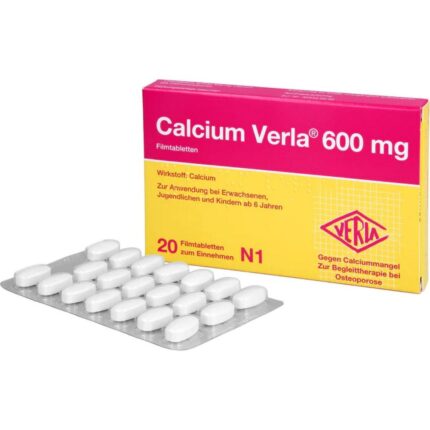 CALCIUM VERLA 600 mg film-coated tablets, 20 pcs