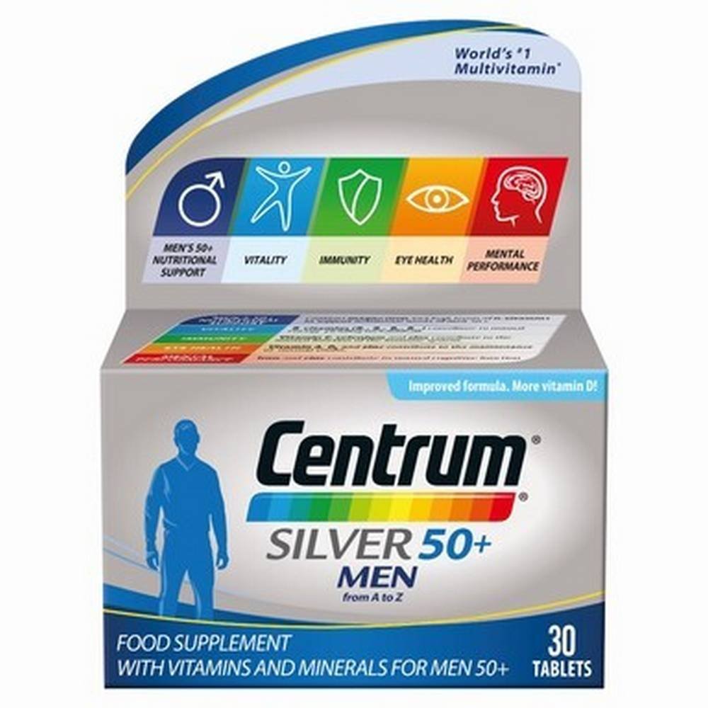 centrum silver 50 for men 30 centrum silvur 50 za muzhe Centrum Silver 50+ für Männer Tabletten 30 Stück