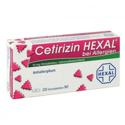 Cetirizin Hexal Film-Coated Tablets for Allergies 20 pcs