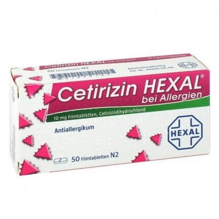 Cetirizin Hexal Film-Coated Tablets for Allergies 50 pcs