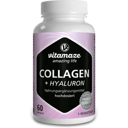 Collagen Capsules + Hyaluronic Acid + Chondroitin + Lysine – 600 mg – 60 caps