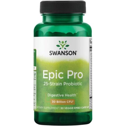 Swanson Health Products Epic Pro 25 Probiotics 30 Capsules