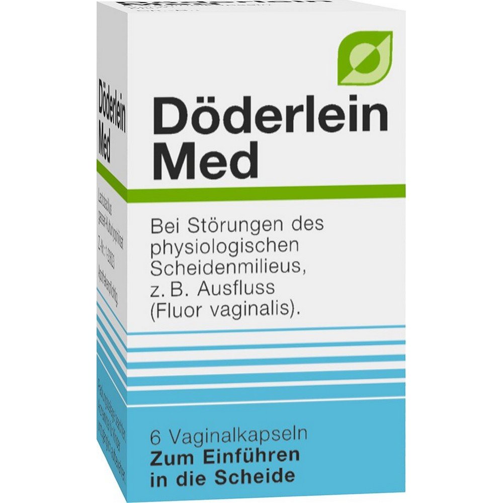 doderlein med vaginal capsule 6 pieces Döderlein Med Vaginal Capsules 6 pcs