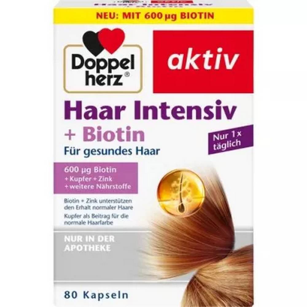 doppelherz capsules 80 pcs Doppelherz Hair Intensiv Plus Biotin Capsules 80 Pieces