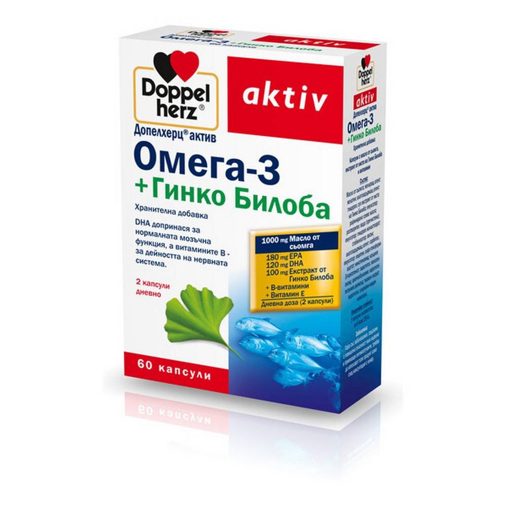 doppelherz ginko biloba omega 3 60 doppelherz ginko biloba omega 3 Doppelherz Ginkgo Biloba + Omega 3 Kapseln 60 Stück