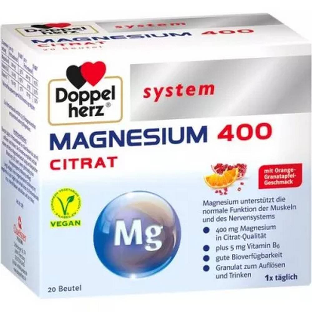 doppelherz magnesium 400 citrat granulate 20 pcs Doppelherz Magnesium 400 Citrate Granulate 20 Pieces