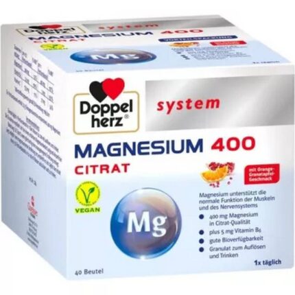 Doppelherz Magnesium 400 Citrate Granulate 40 Pieces