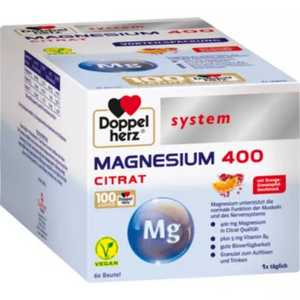 doppelherz magnesium 400 citrat granulate 60 pcs Doppelherz Magnesium 400 Citrate Granulate 60 Pieces
