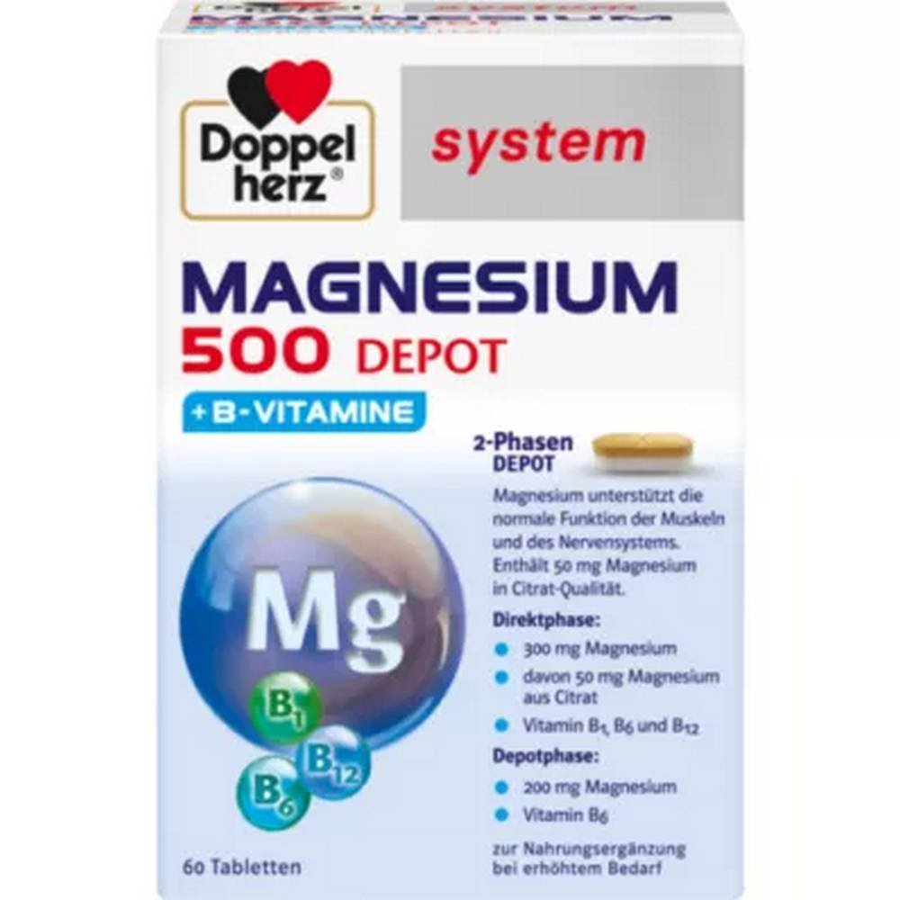 doppelherz magnesium 500 tablets 60 pcs Doppelherz Magnesium 500 Tablets 60 Pieces