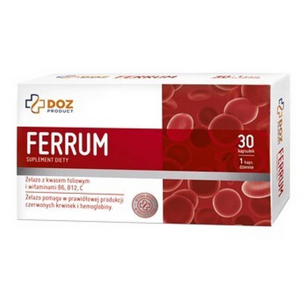 doz ferrum products capsules 30 pieces DOZ Ferrum products, capsules, 30 pieces