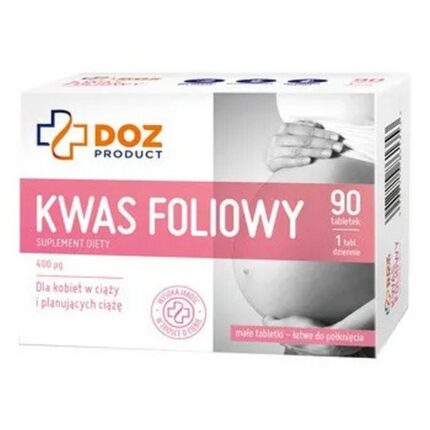 DOZ Product Folic Acid Tablets 90 Pieces