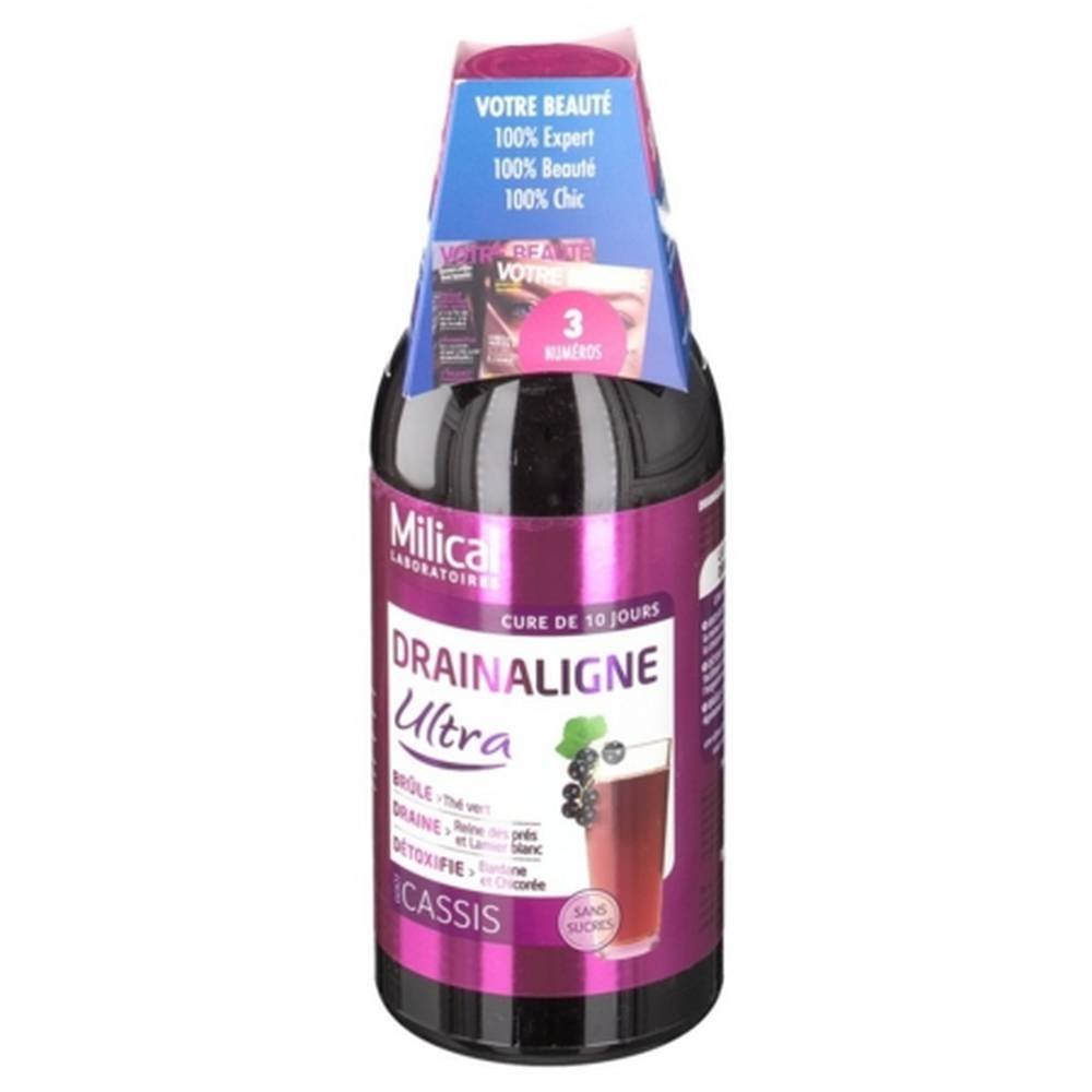 draineurs drainaligne cassis 500 ml Drainaligne Blackcurrant Drainers – 500 ml