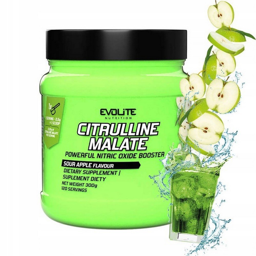 evolite citrulline malate 300g citrulline power pumpevolite jablczan cytrulinowy 300g pompka mocy cytrulinowej Evolite Citrulline Malate 300g Citrulline Power Pump