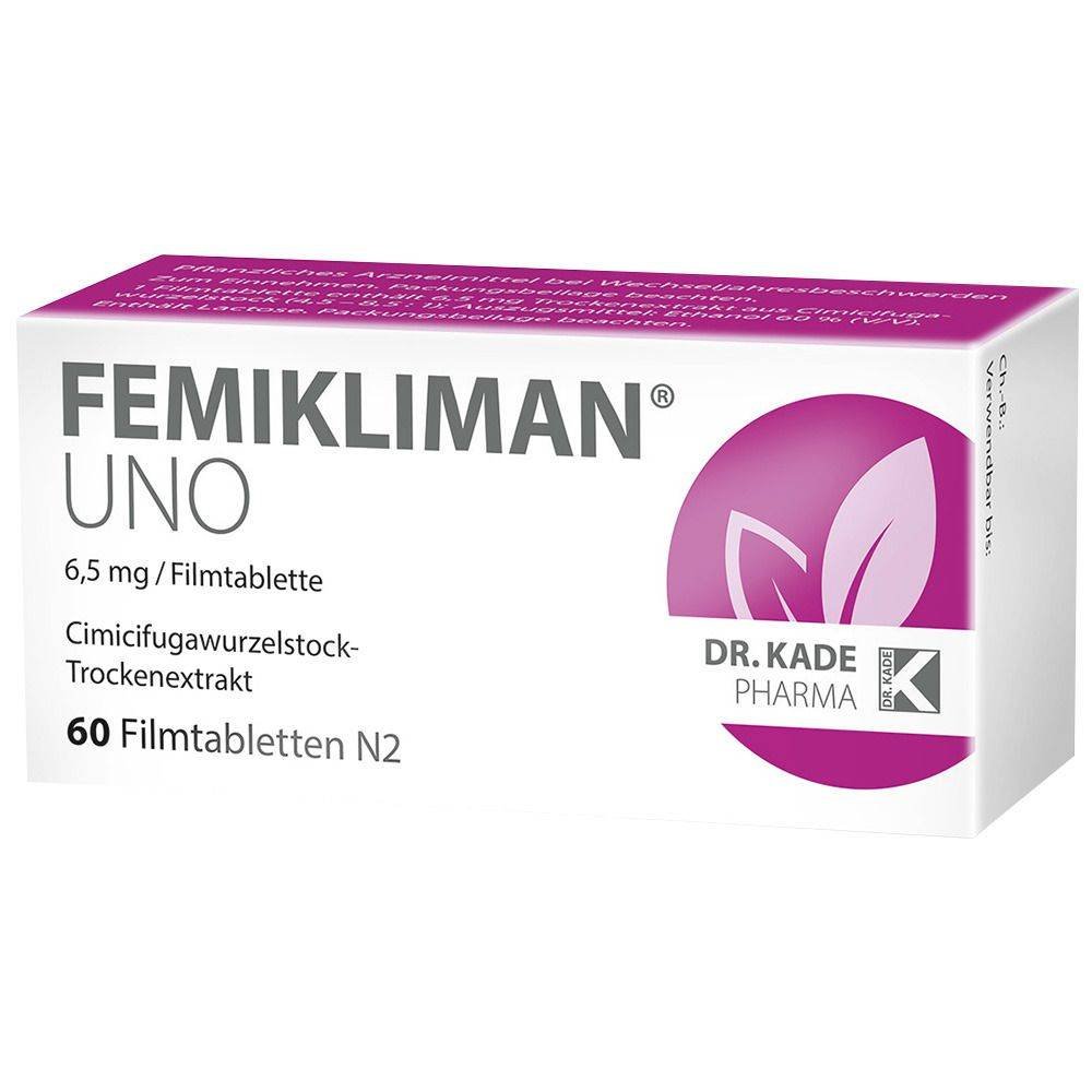 femikliman uno film coated tablets 60 pcs FEMIKLIMAN uno film-coated tablets, 60 pcs