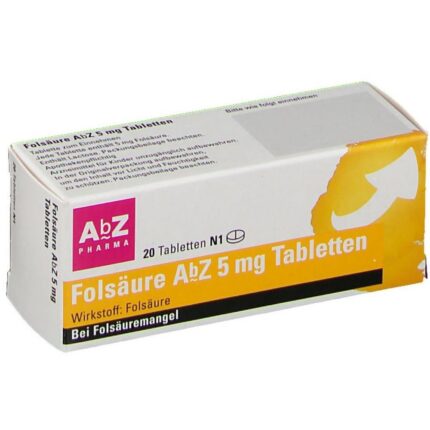 FOLIC ACID AbZ 5 mg tablets, 20 pcs