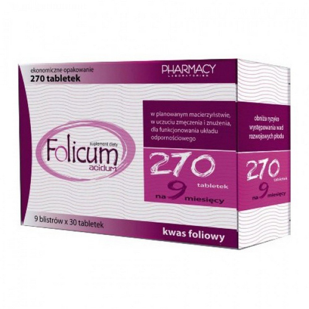 folicum acidum tablets 270 pieces Folicum Acidum Tablets 270 Pieces