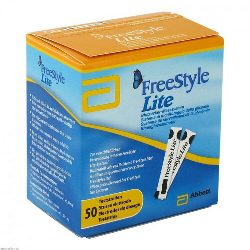 freestyle lite test strips without coding 50 pc FreeStyle Lite Test Strips (No Coding) 50 pcs