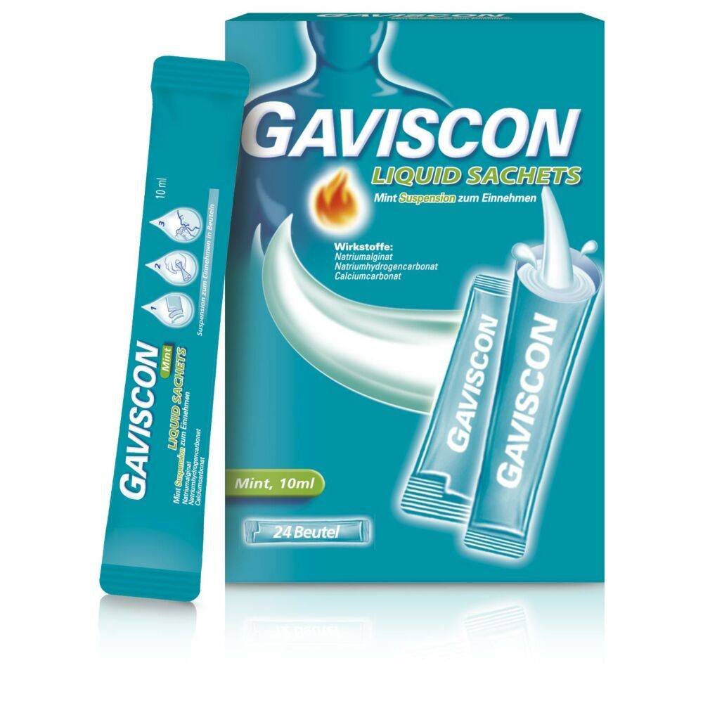 gaviscon liquid sachets mint suspension beutel 24 stuckgaviscon liquid sachets mint suspension bags Gaviscon Liquid Sachets Mint Suspension Beutel 24 pcs (Gaviscon Mint Suspension Bags)