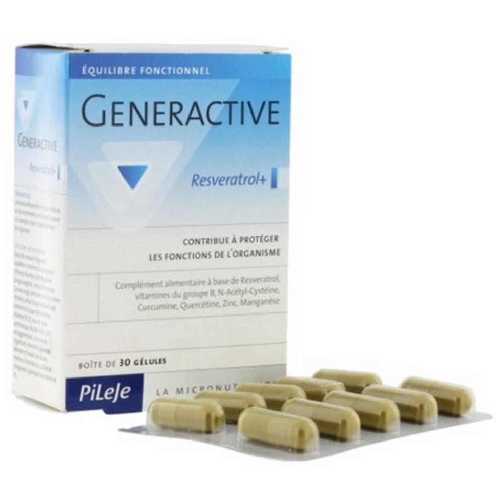 generactive resveratrol 60 Généractive Resveratrol + – 60 Capsules