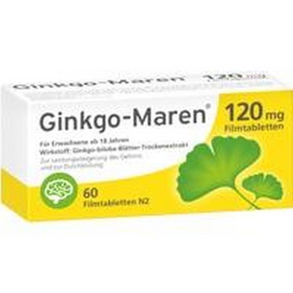 ginkgo maren 120 mg film coated tablets 60 pcs Ginkgo-Maren 120 mg Film-Coated Tablets 60 pcs
