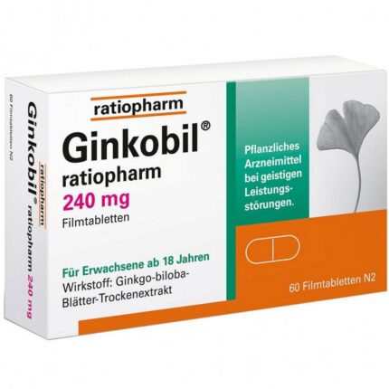 GINKOBIL-ratiopharm 240 mg film-coated tablets, 60 pcs