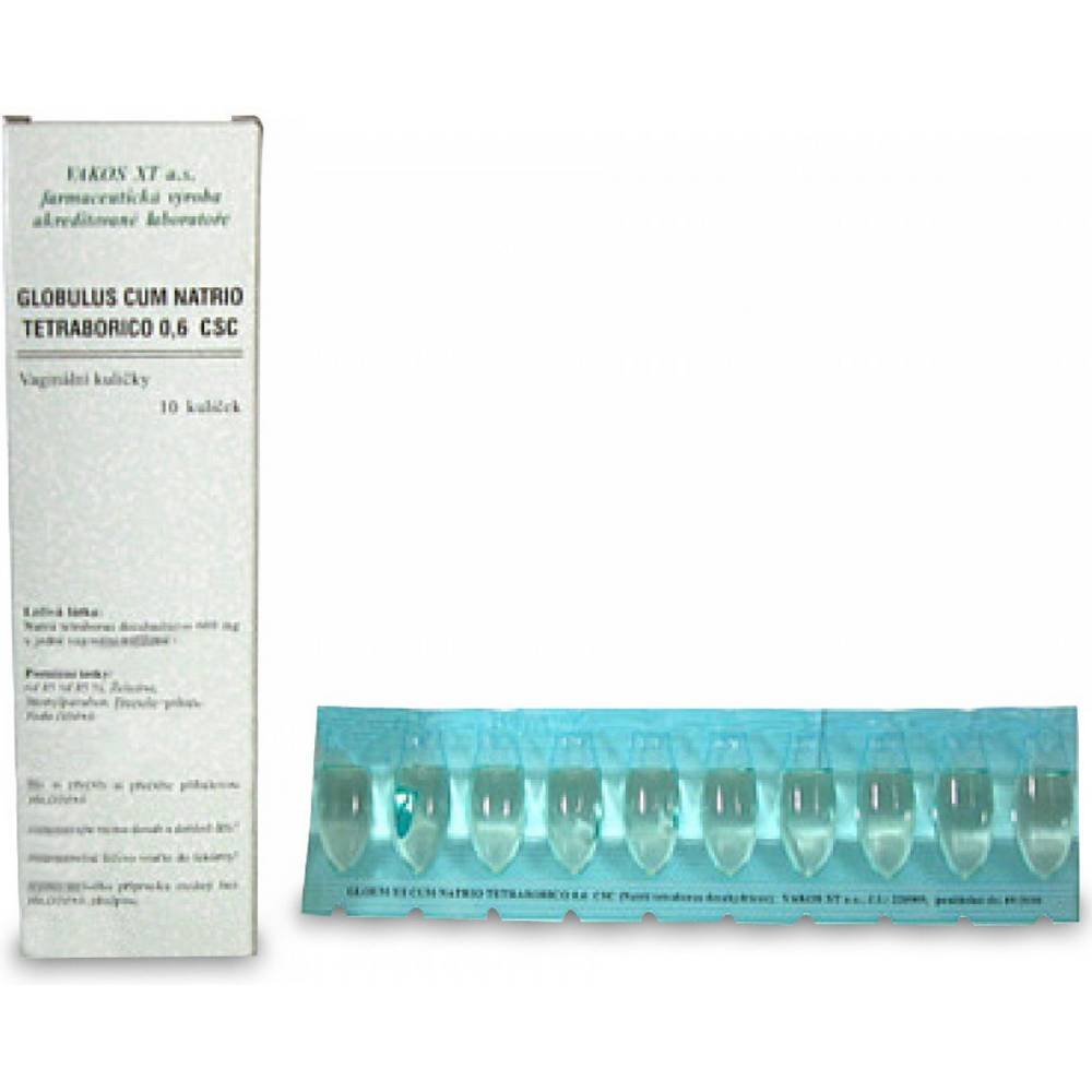globulus cum natrio tetraborico 600mg 10 Globulus cum Natrio Tetraborico 600 mg Tablets 10 pcs