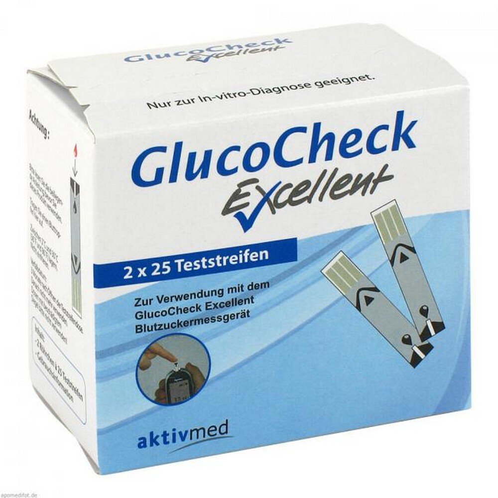 glucocheck excellent test strips 50 pc GlucoCheck Excellent Test Strips 50 pcs