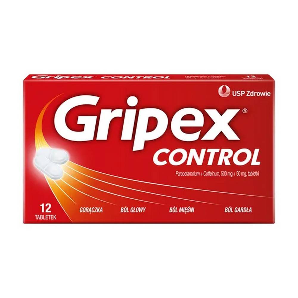 gripex control 500 mg 50 mg 12 Gripex Control, 500 mg + 50 mg, 12